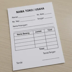 Cetak nota di bandung