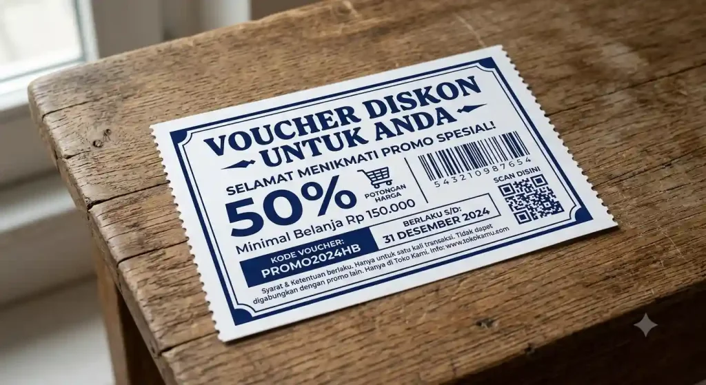 Cetak Voucher Bahan HVS
